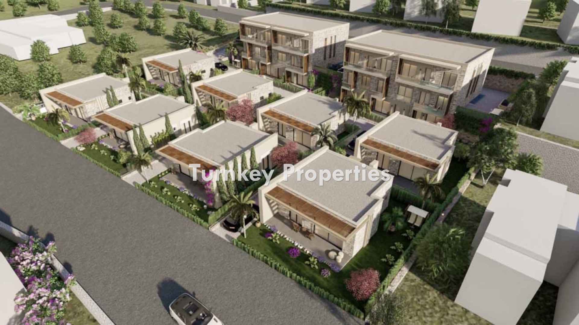 Torba Satılık Villa Deniz Manzaralı Özel Bahçeli Modern Konseptli