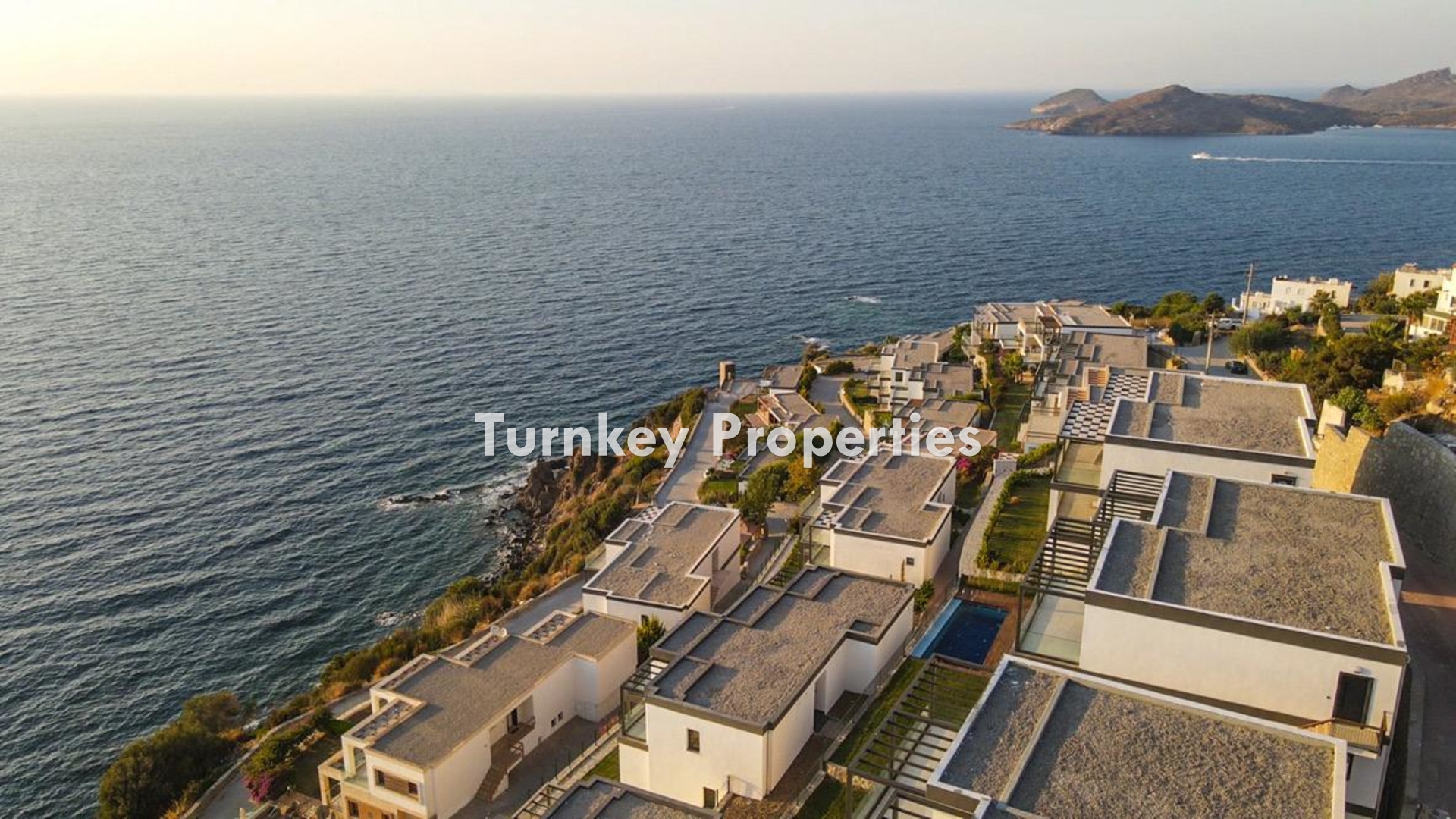 Yalıkavak Yalı Evleri Satılık Dubleks Villa Denize Sıfır Gün Batımı