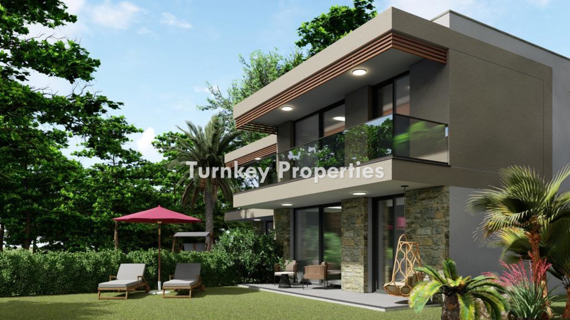 2+1 Upper Floor Lagoon Houses with Magnificent View For Sale in Adabuku, Bodrum