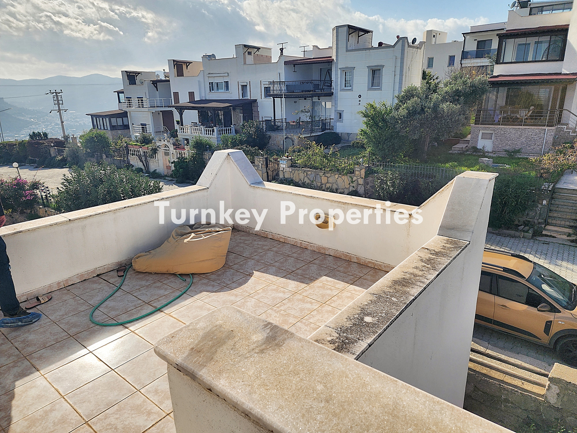 Bodrum Gündoğan Tankay Sitesi Sezonluk Kiralık İkiz Villa Bahçeli