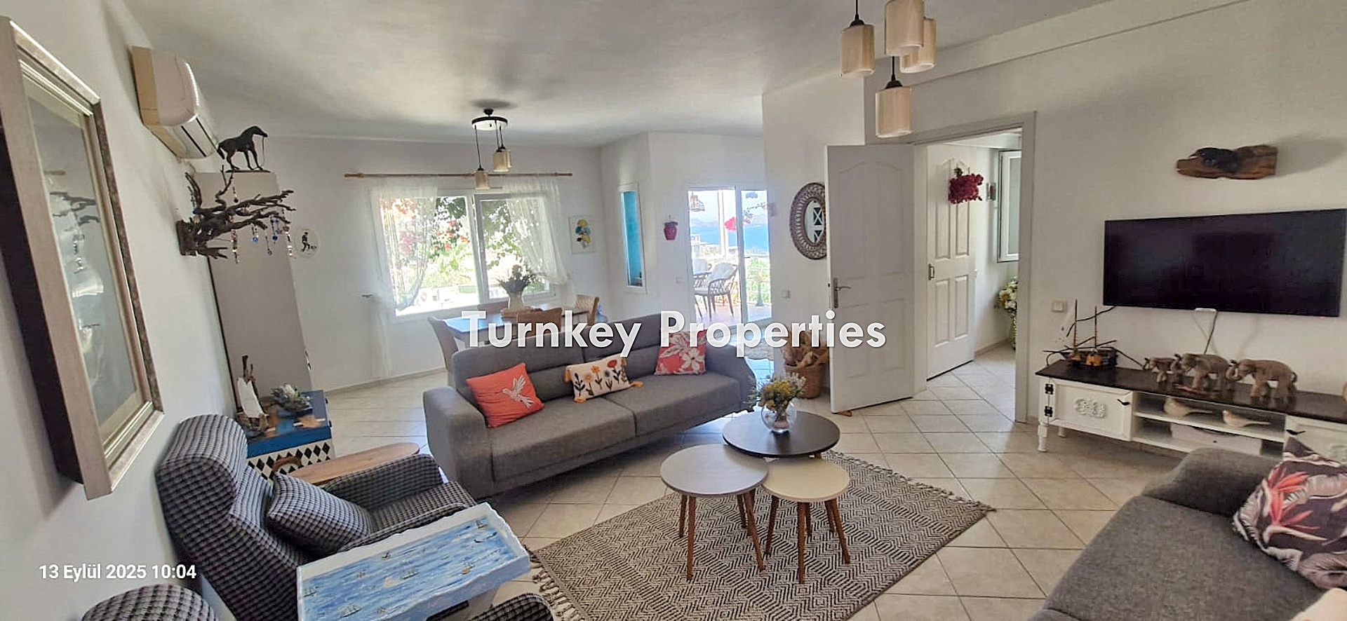 Gümüşlük Satılık Dubleks Deniz Manzaralı Havuzlu Sitede 3+1 Ev