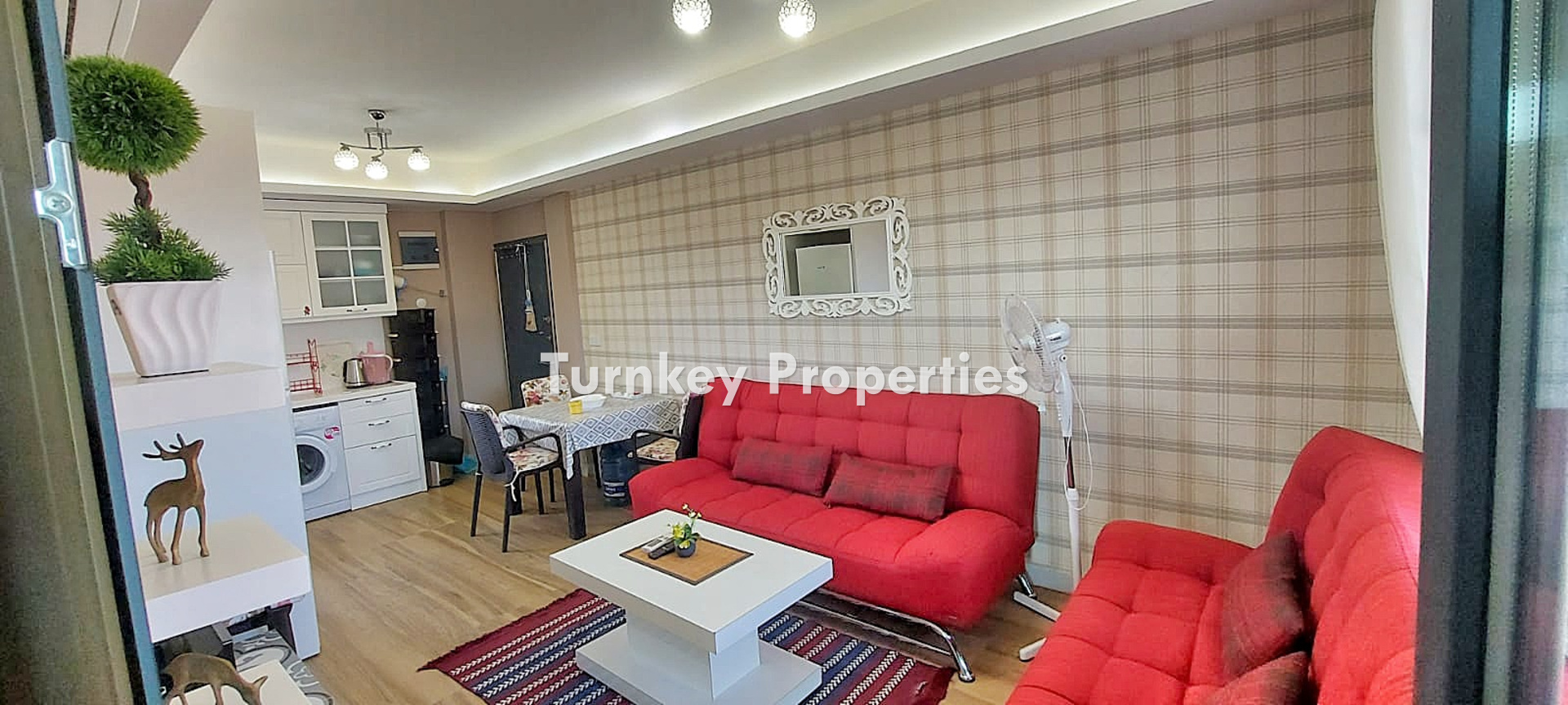 Milas Dörttepe 1+1 Kiralık Daire Güvenlikli Site Doğa Manzaralı