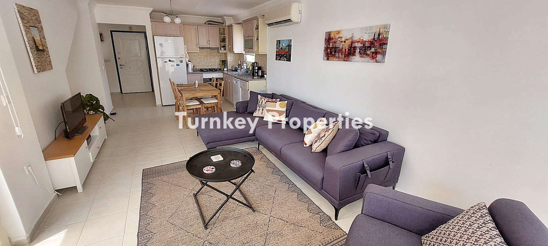 Adabükü Kiralık Daire Turquoise Resort Site Deniz Servisli Terası