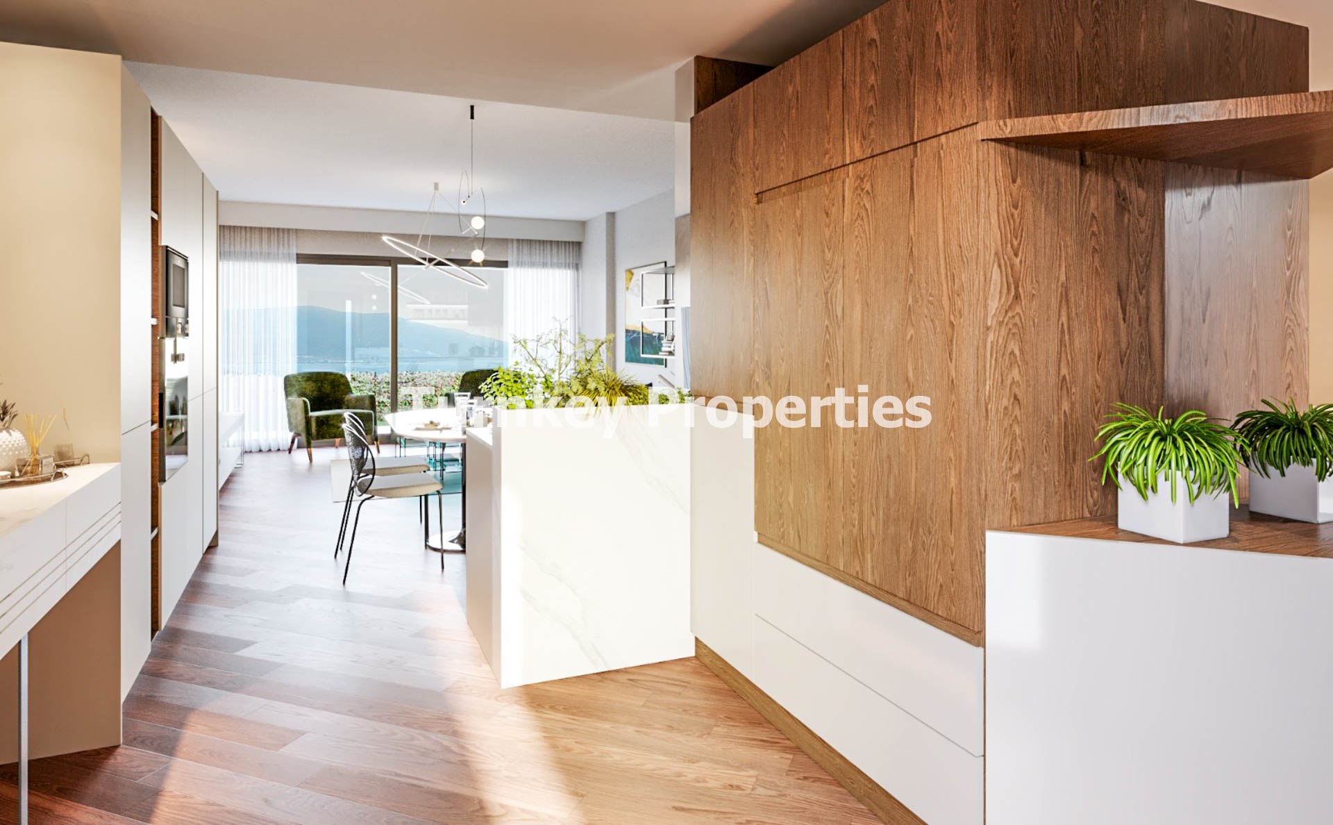 Gümbet Satılık 2+1 Residence Deniz Manzaralı Teraslı Modern Yaşam