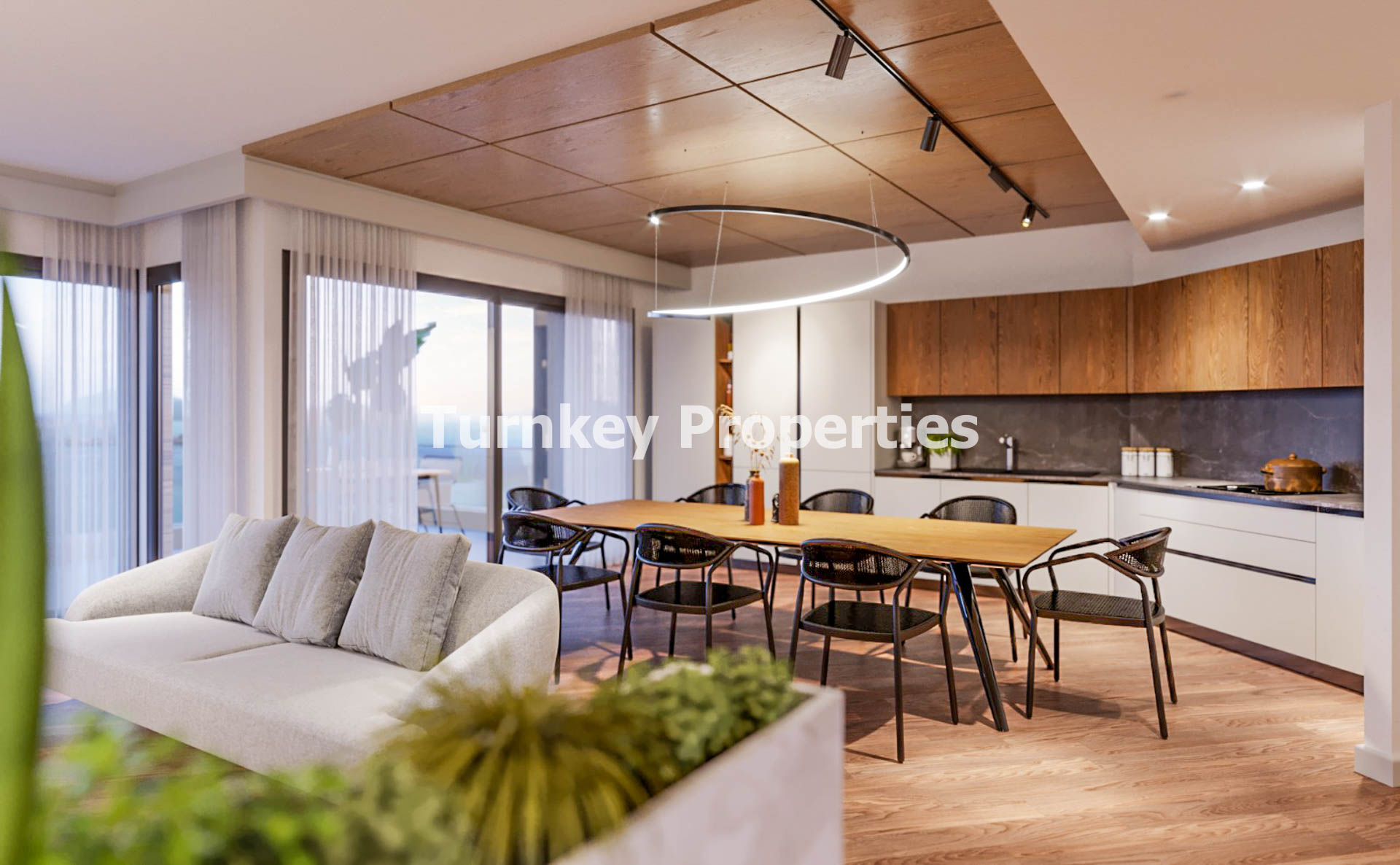 Gümbet Satılık 3+1 Residence Deniz Manzaralı Teraslı Modern Yaşam