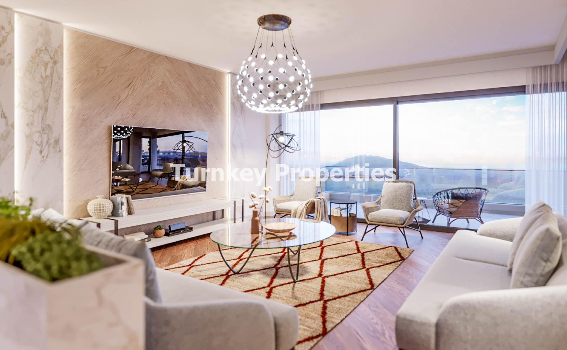 Gümbet Satılık 3+1 Residence Deniz Manzaralı Teraslı Modern Yaşam