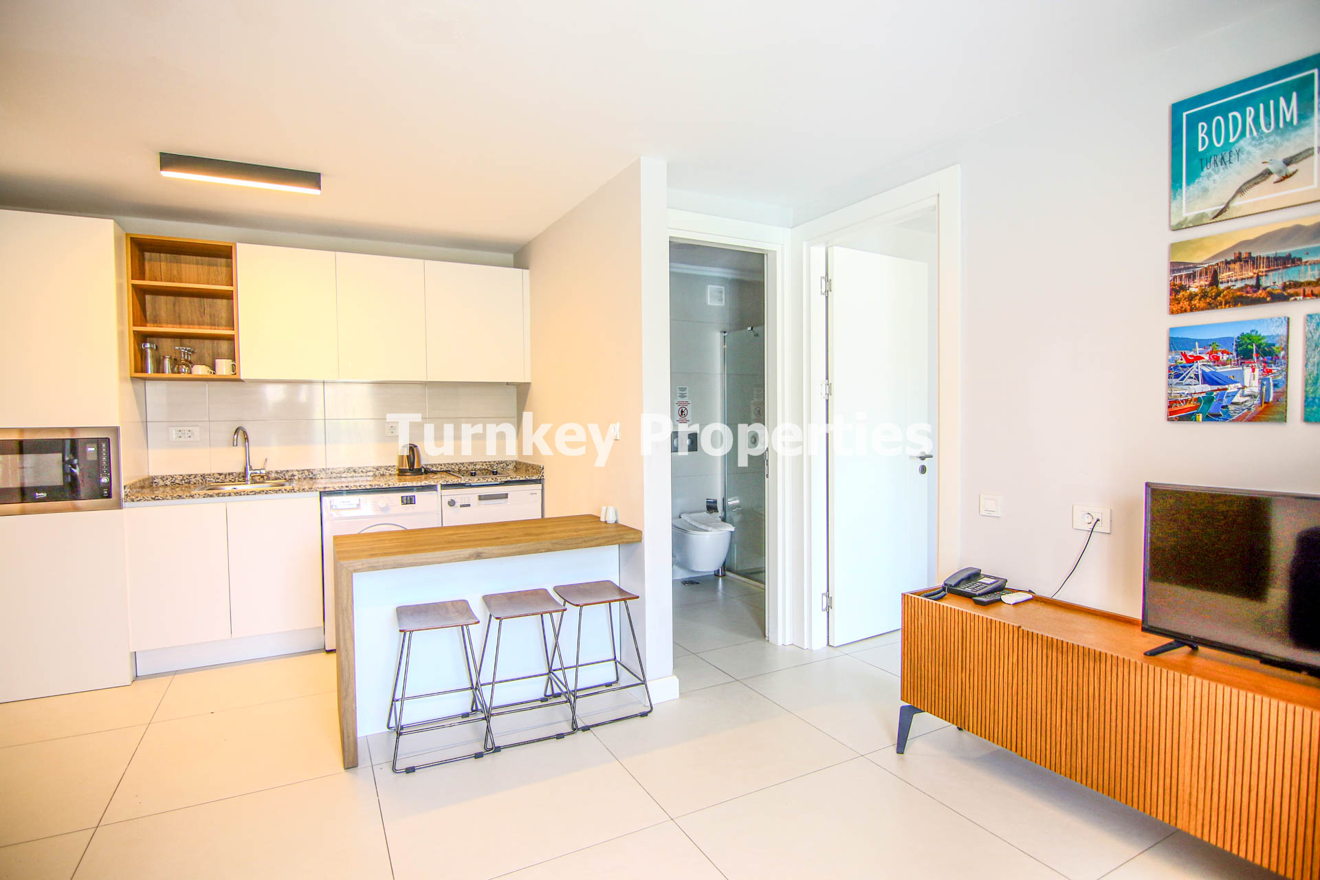 Bodrum Gümbet Asarlık’ta Denize Yakın Modern 1+1 ve 2+1 Residence