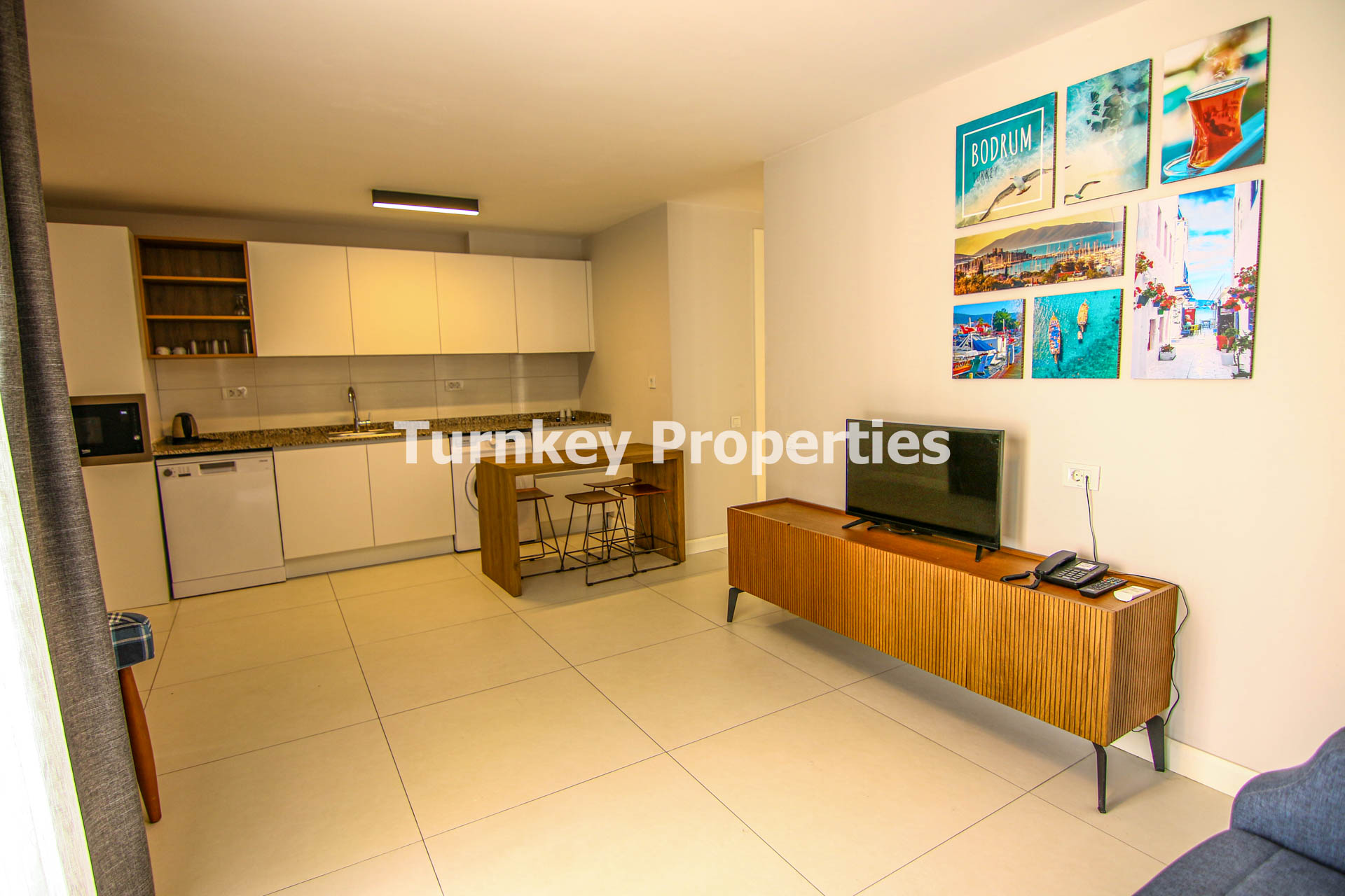 Gümbet Satılık Residence Denize Yakın İki Yatak Odalı Modern Dair