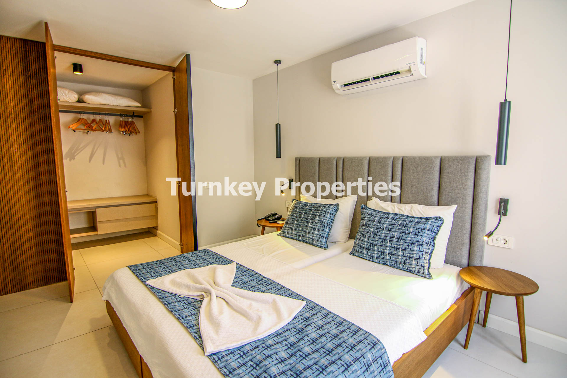 Gümbet Satılık Residence Denize Yakın İki Yatak Odalı Modern Dair