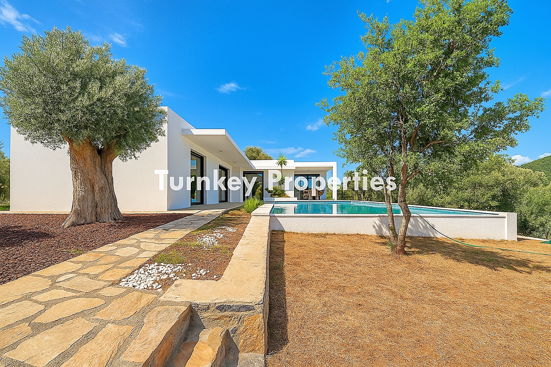 Bodrum Kızılağaç Kiralık Tek Katlı Özel Havuzlu Bahçeli Villa