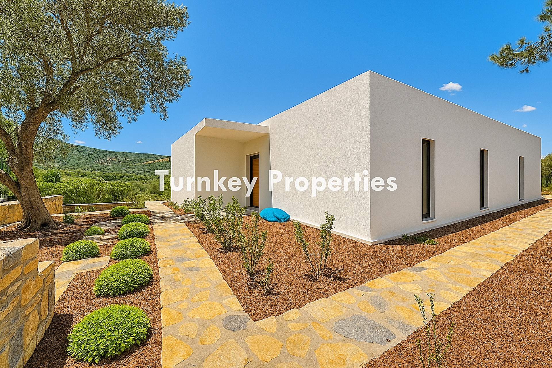 Bodrum Kızılağaç Kiralık Tek Katlı Özel Havuzlu Bahçeli Villa