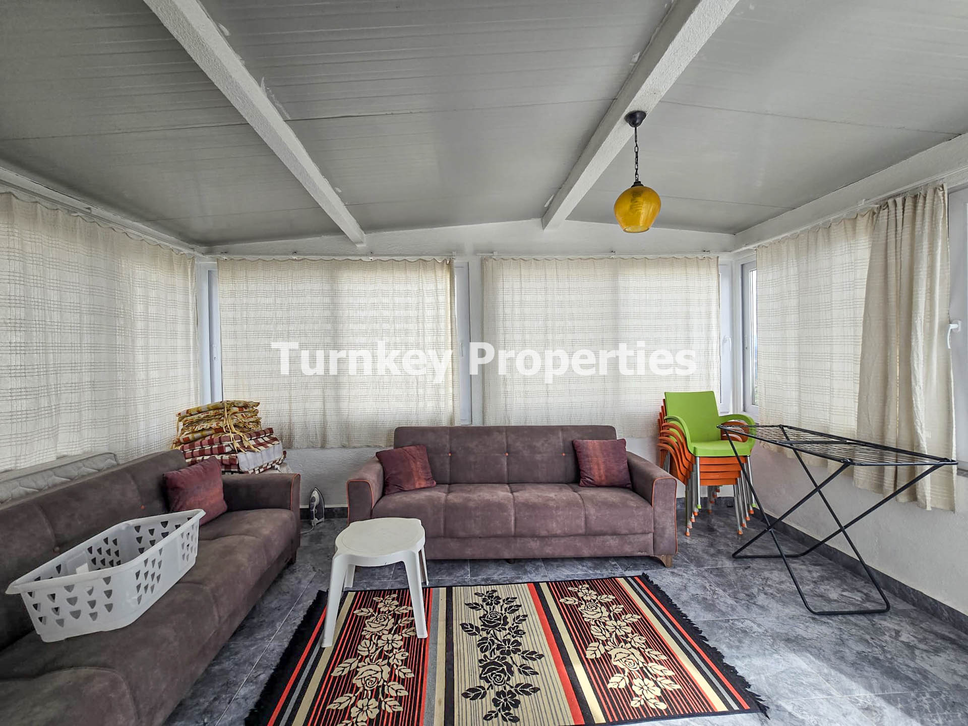 Milas Boğaziçi'nde Site İçinde Kiralık Eşyalı Villa Aylık Ödeme