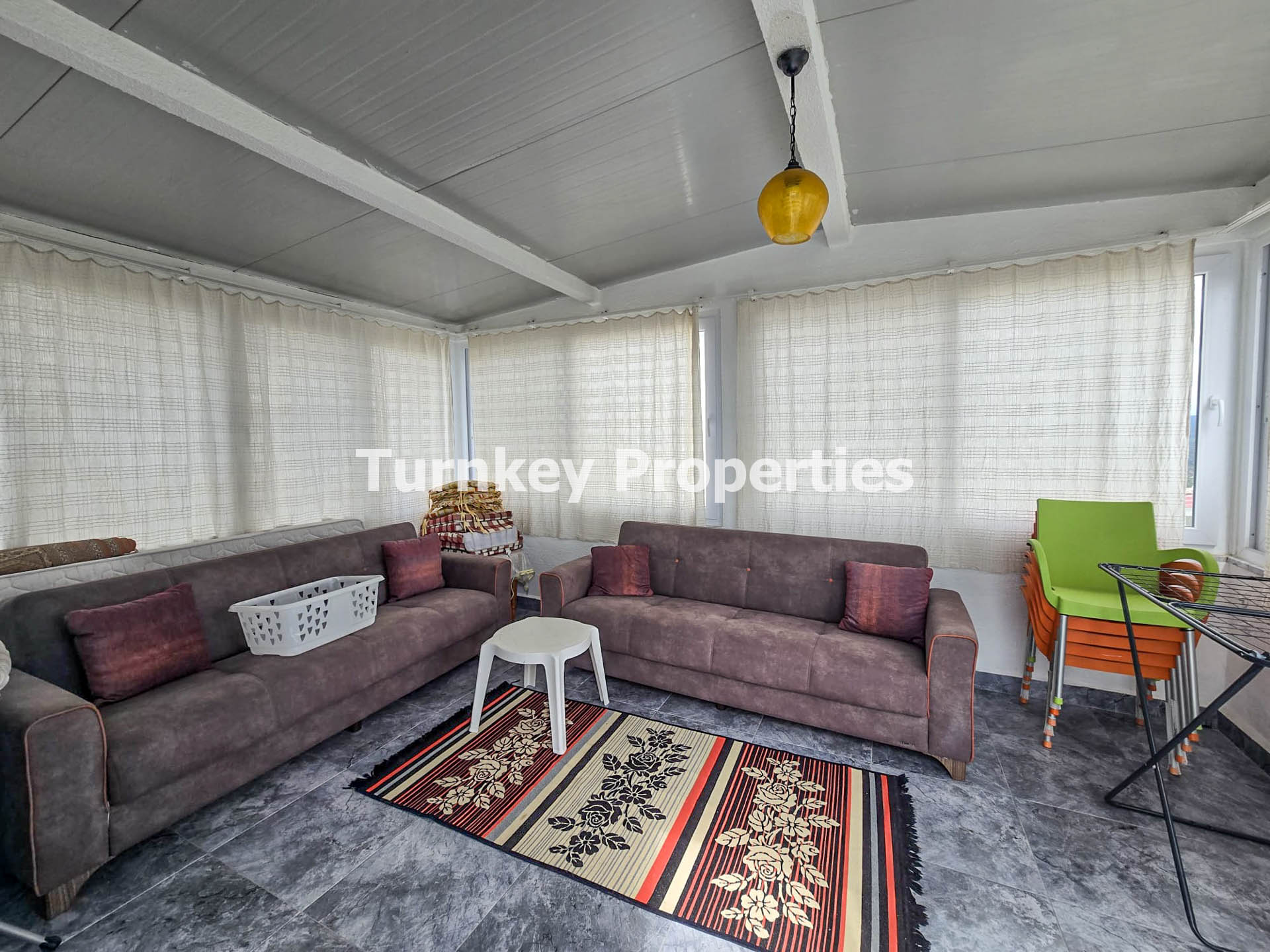 Milas Boğaziçi'nde Site İçinde Kiralık Eşyalı Villa Aylık Ödeme