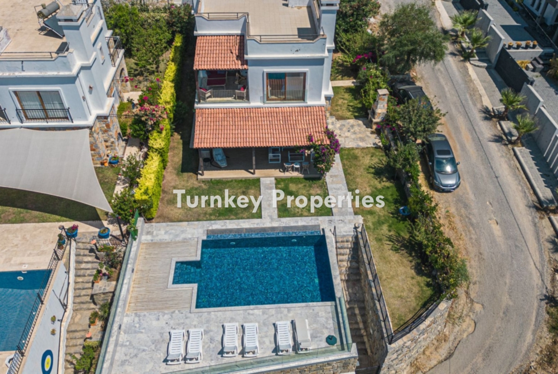 Gümüşlük Satılık Dubleks Villa Deniz Manzaralı Özel Havuzlu