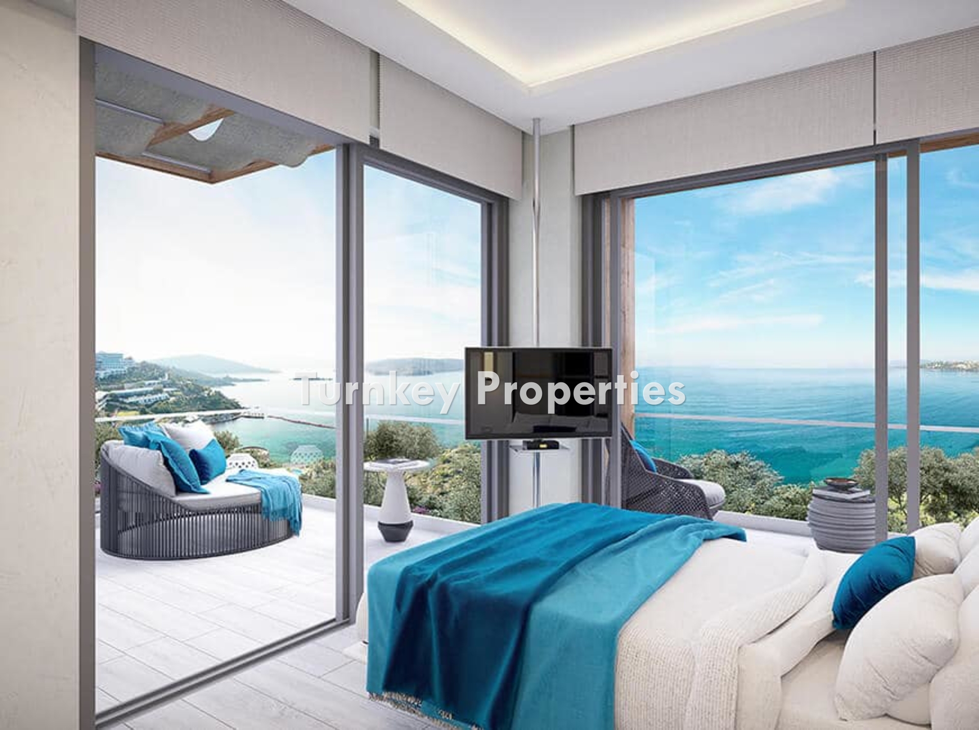 Adabükü'nde Eşsiz Deniz Manzaralı, Çağdaş Mimariye Sahip Lüks Villalar