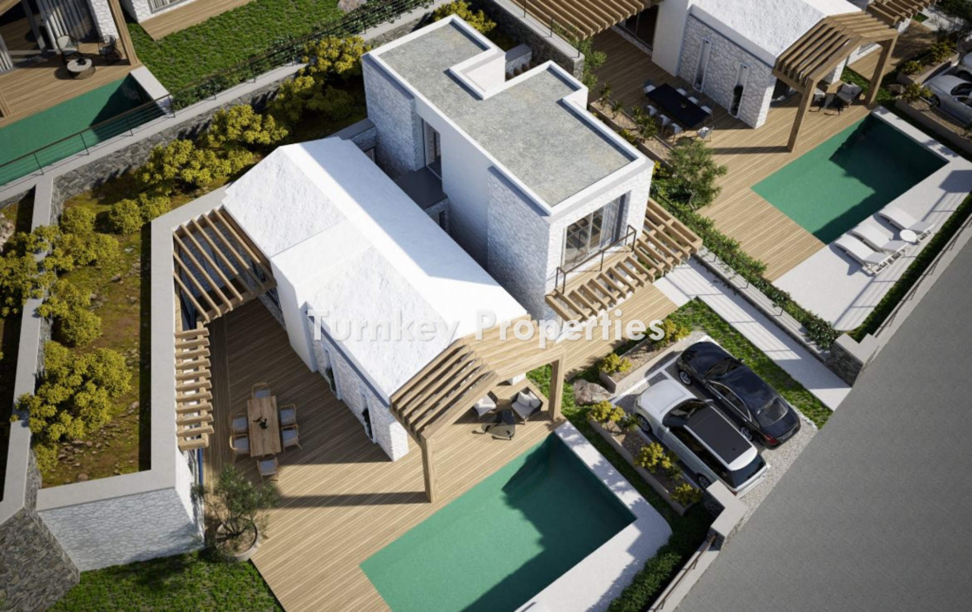 Satılık Villa, Yepyeni Havuzlu Villalar, Vatandaşlık Uygun