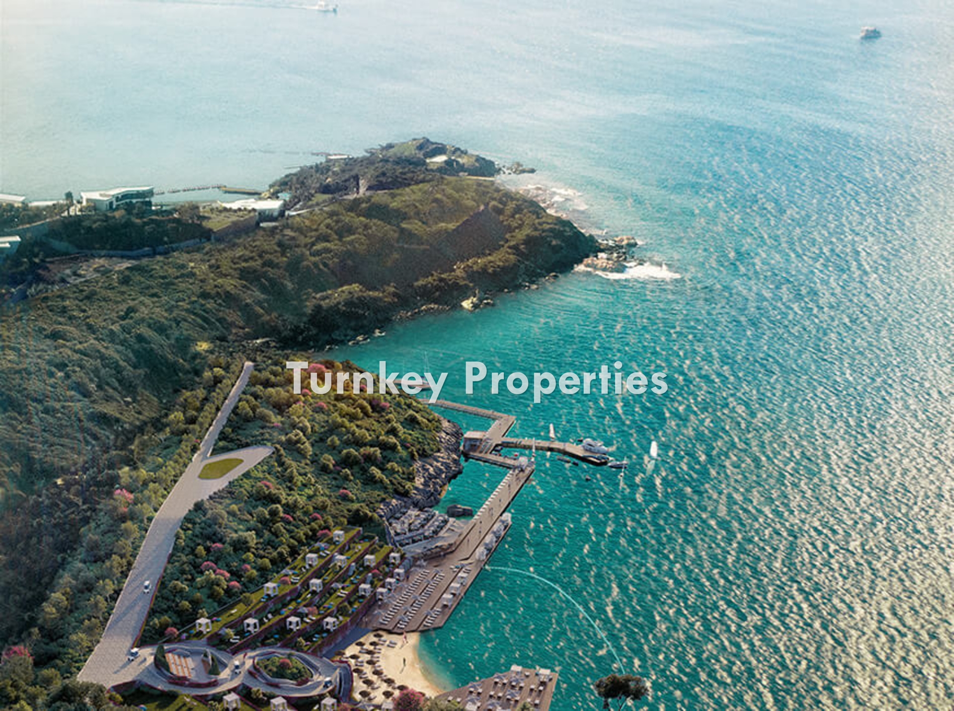 Bodrum Adabükü Satılık Villa Denize Sıfır Residence Ebeveyn Banyo