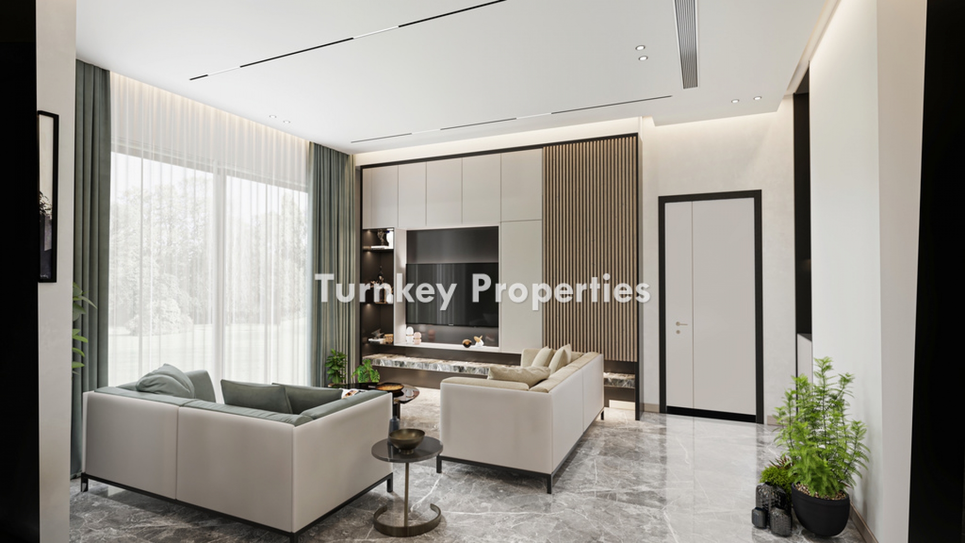 Adabükü Satılık Daire Site İçinde Ortak Havuzlu Deniz Manzaralı