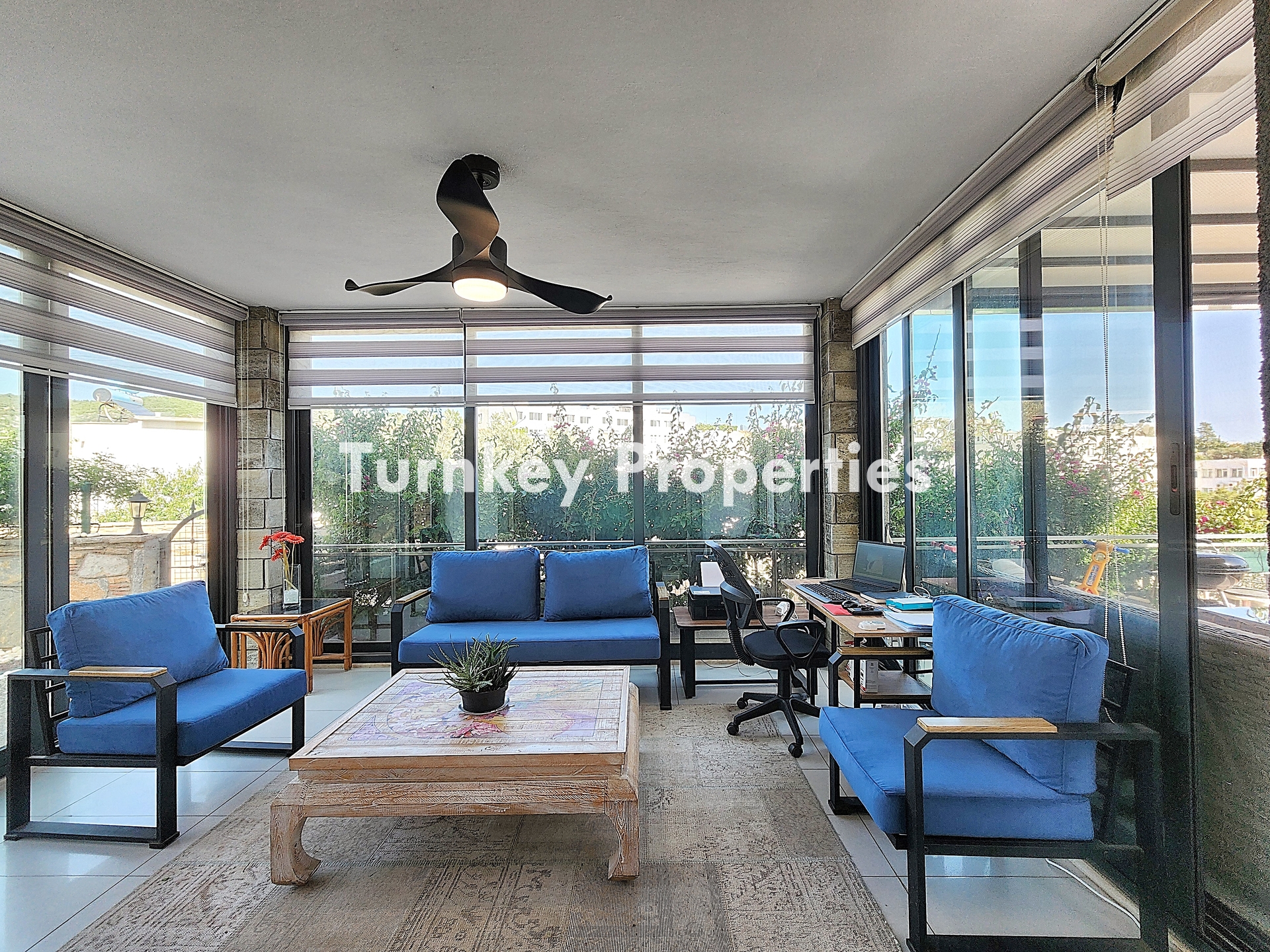 Bodrum Konacık Kiralık Ev, Eşyalı, Bahçeli, Özel Otoparklı, Merkezi