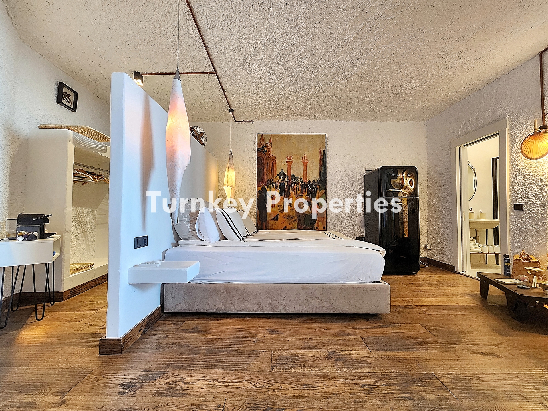 Bodrum Gümüşlük Satılık Villa Yunan Adaları ve Gün Batımı Manzara