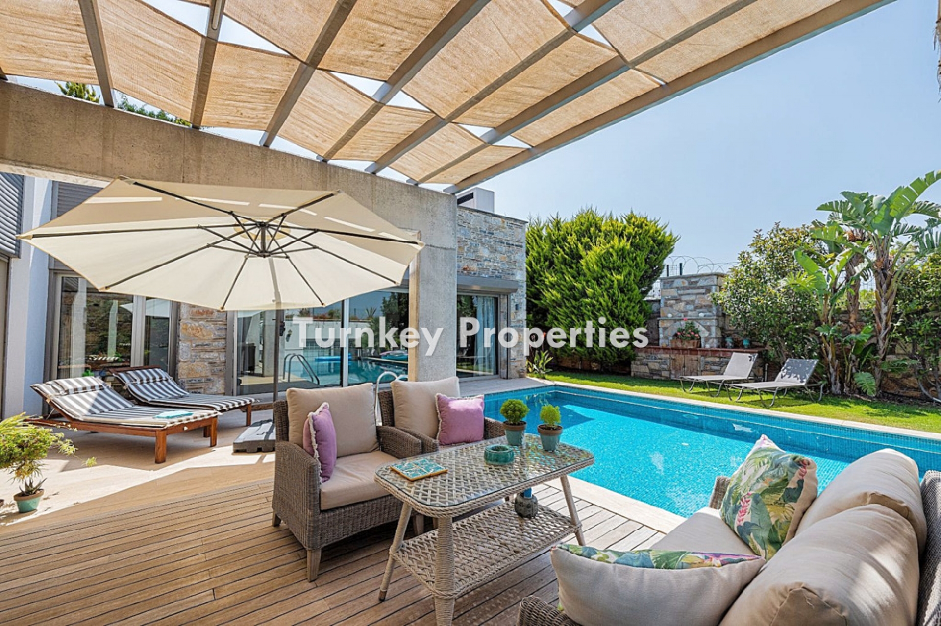 Bodrum Konacık'ta Satılık Lüks Villa, 4+1 Özel Havuzlu, Bahçeli