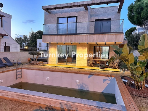 Bitez Satılık Villa Özel Havuzlu Denize Yakın Modern Tasarımlı