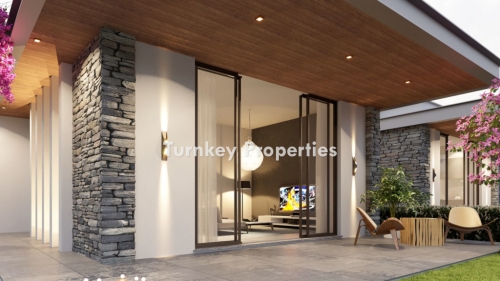 Gümüşlük Satılık Tek Katlı Villa Denize Yakın Ortak Havuzlu