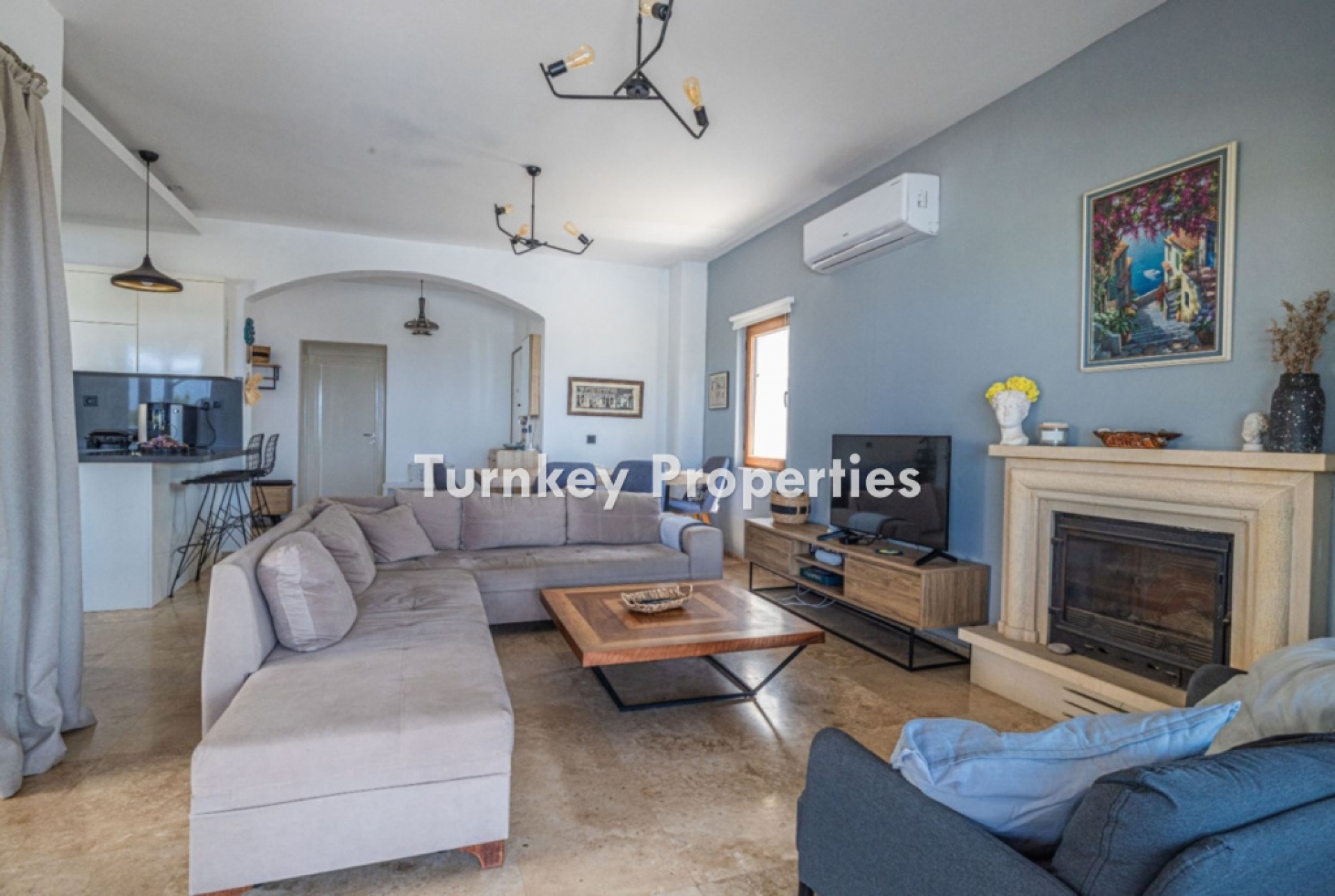 Gümüşlük Satılık Dubleks Villa Deniz Manzaralı Özel Havuzlu