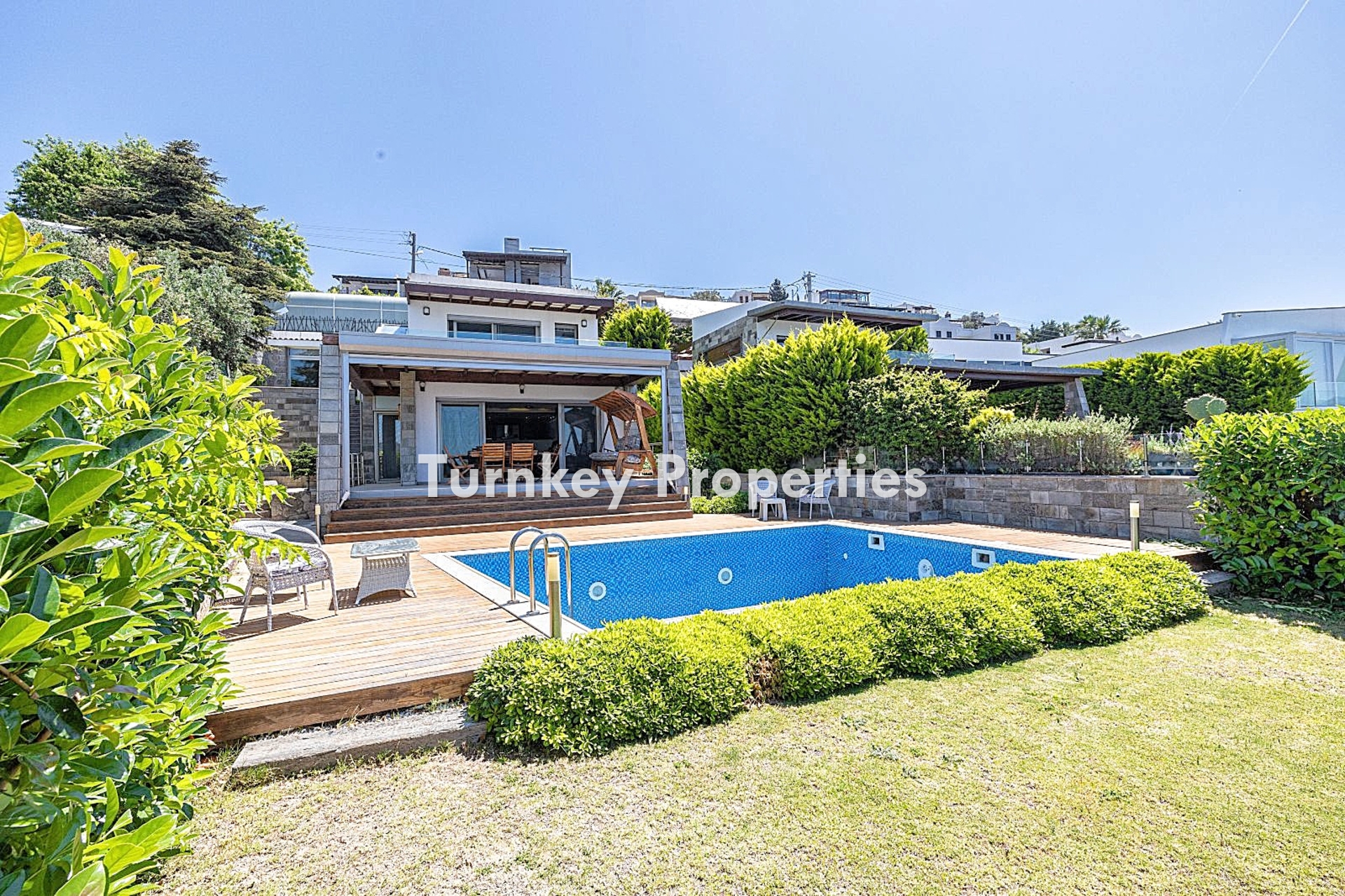 Bodrum, Yalıkavak'ta Deniz Manzaralı, Özel Havuzlu 5+1 Satılık