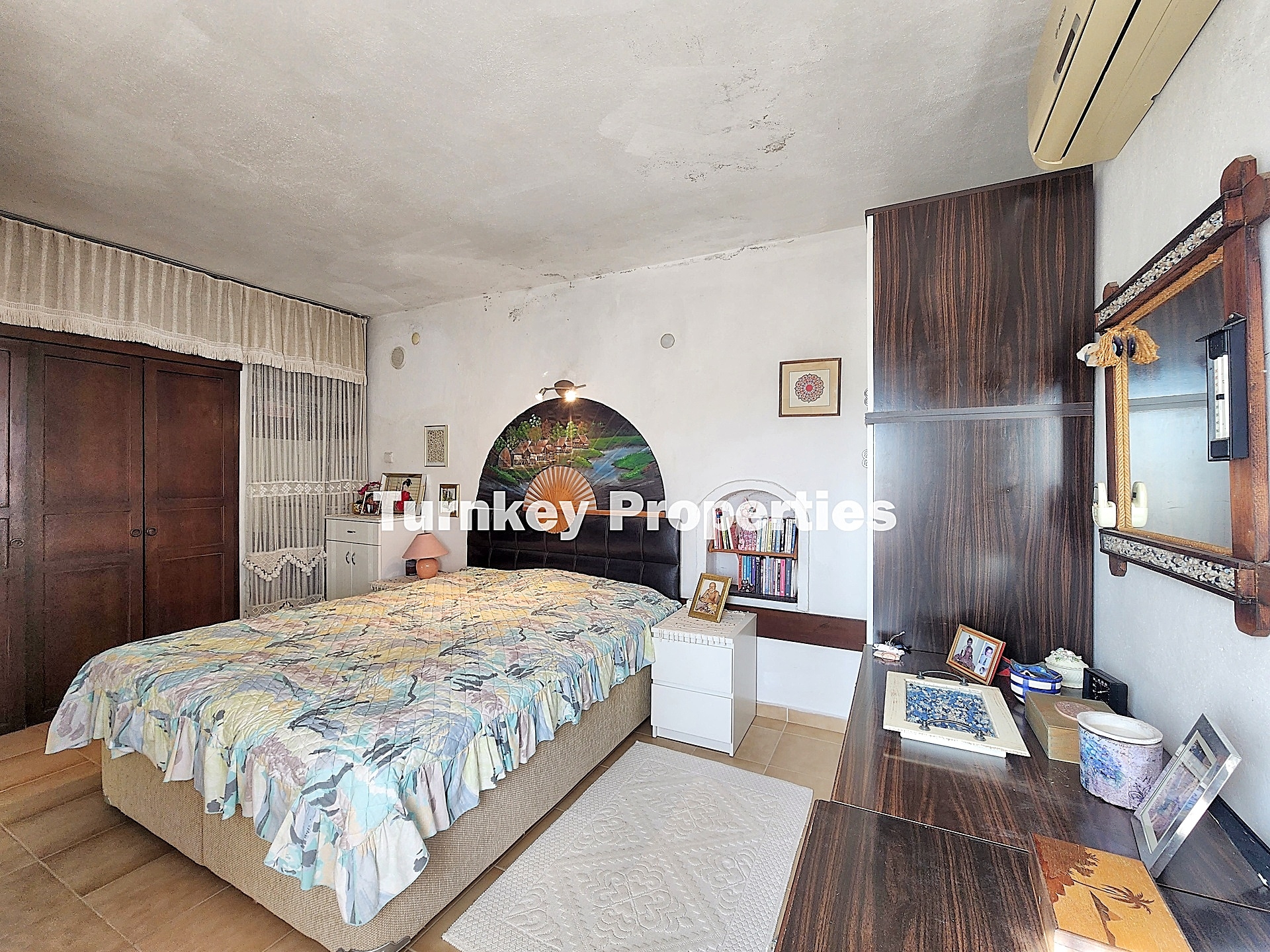 Bodrum Bitez Aktur Sitesi Satılık 3+2 Villa Deniz Manzaralı Bahçe