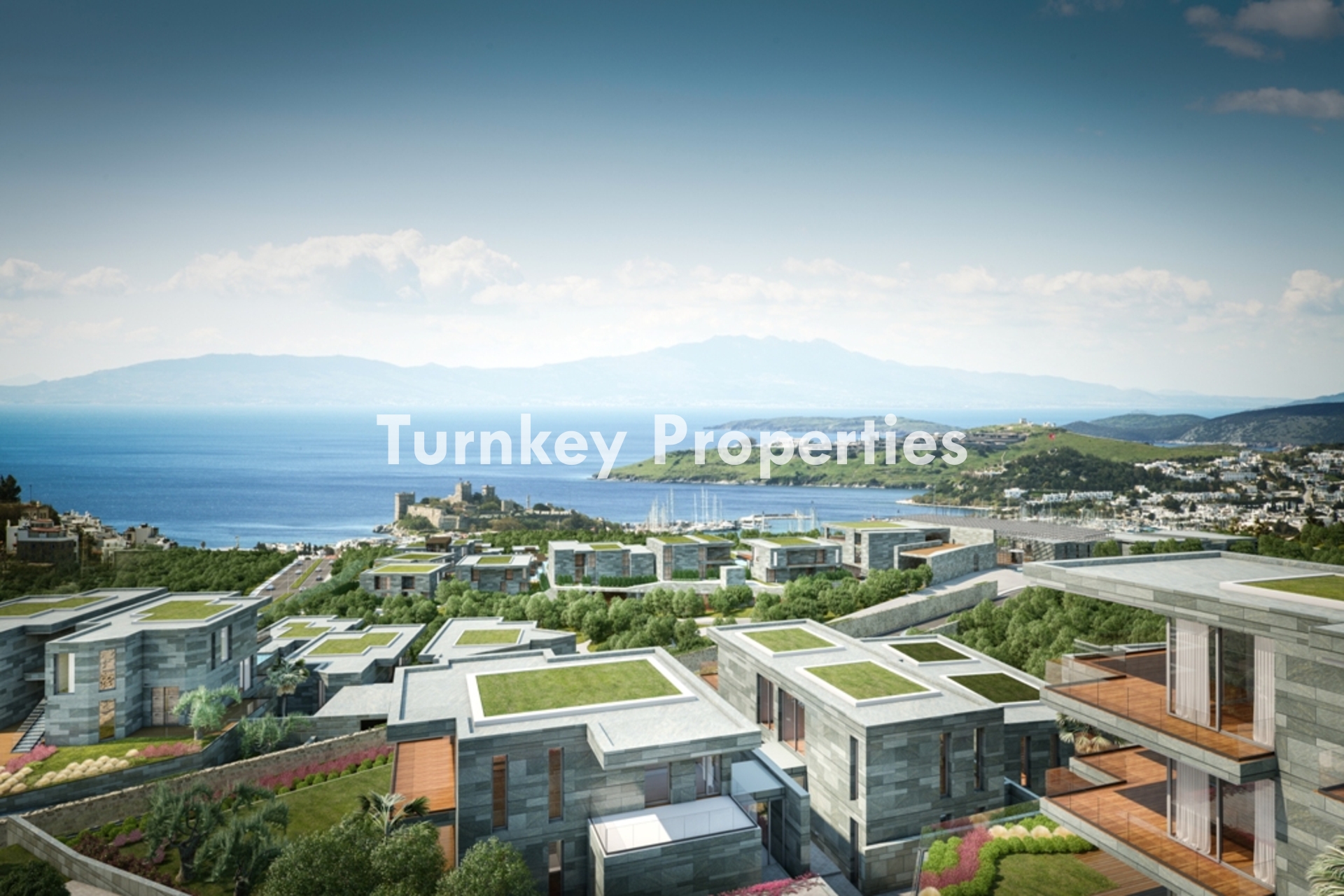 Bodrum Satılık 2+1 Residences | Panoramik Deniz ve Kale Manzaralı Konforlu Yaşam
