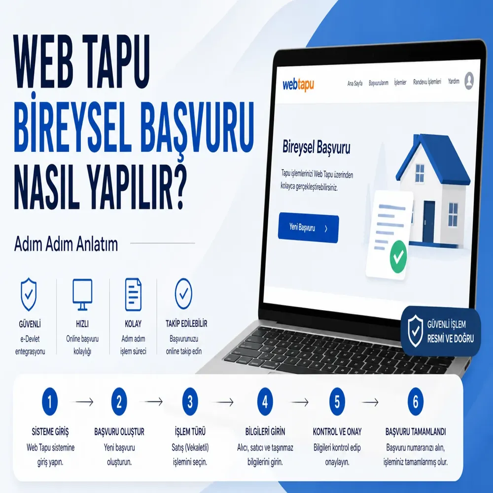 Web Tapu Üzerinden Bireysel Satış Başvurusu Nasıl Yapılır?