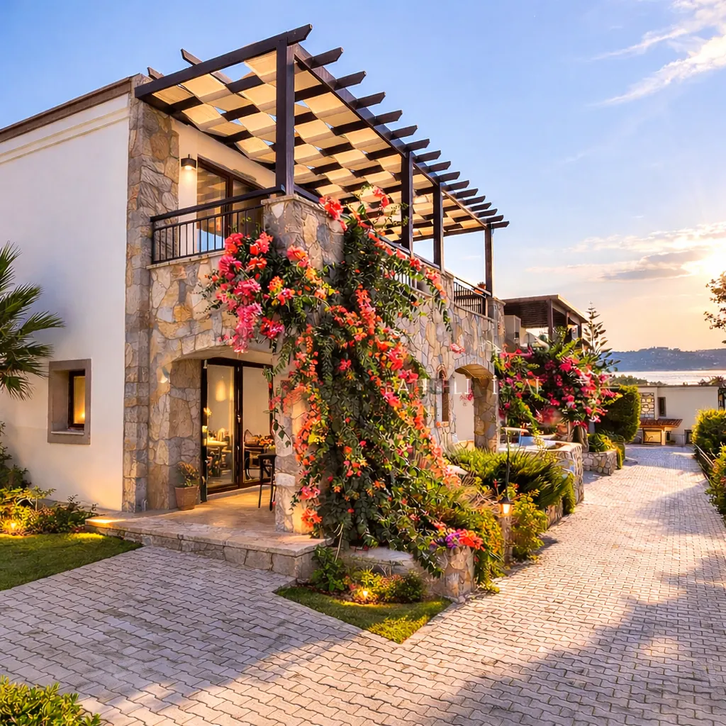Gerish Bodrum Houses: Satılık ve Kiralık Bahçeli ve Otoparklı Villalar